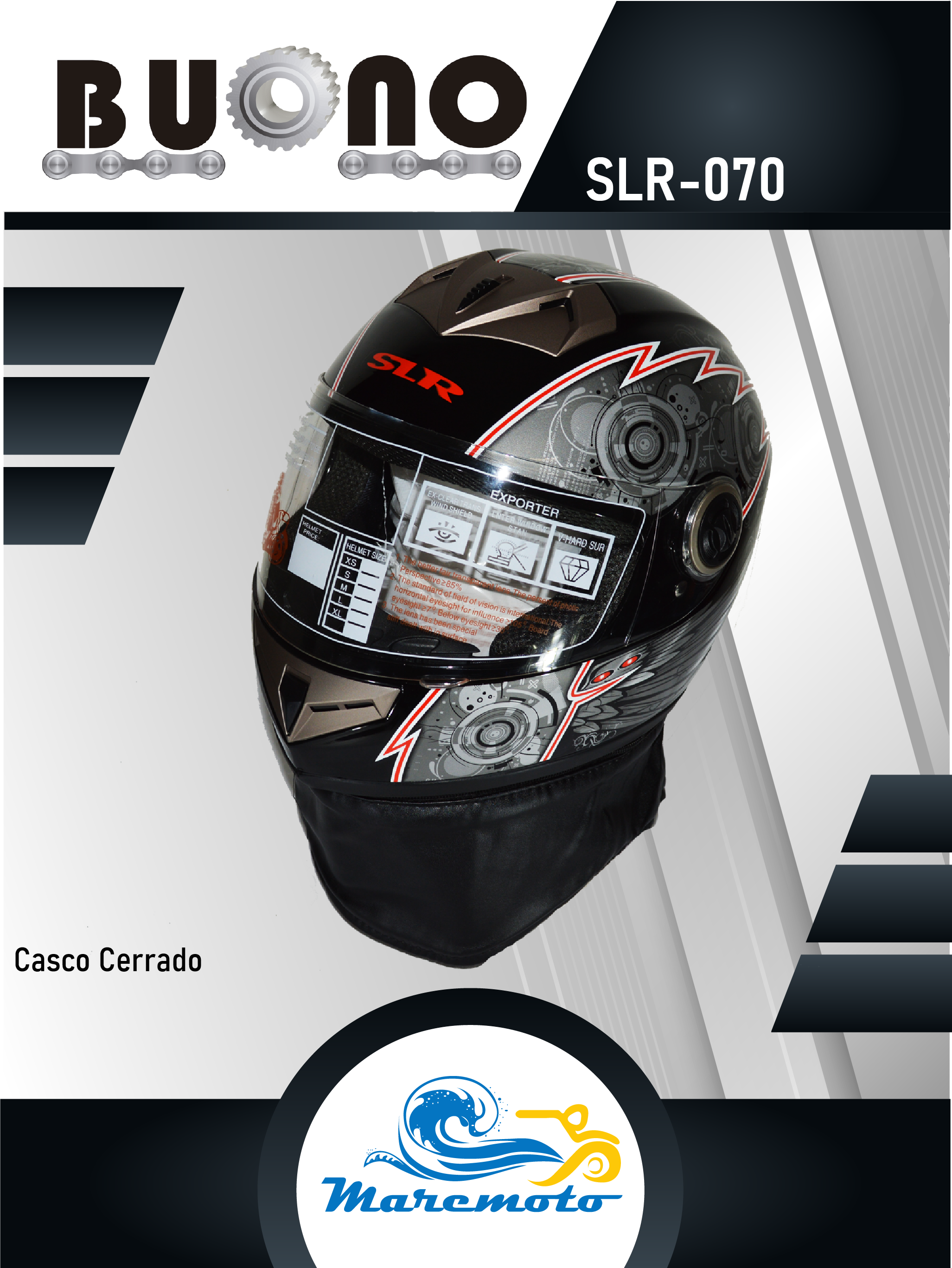 CASCO CERRADO TIPO SPORT