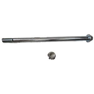 EJE DE RUEDA TRASERA HONDA GL150 LARGO 26.5 cm, ANCHO 15 mm C/ TUERCA