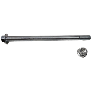 EJE DE RUEDA DELANTERA  ITALIKA FT125 LARGO 19 cm, ANCHO 12 mm C/ TUERCA