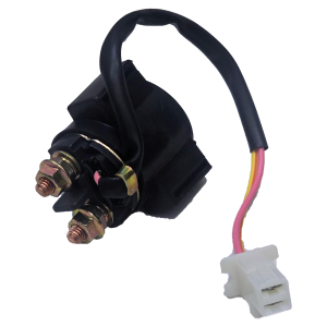 RELAY DE ARRANQUE (SELENOIDE O RELEVADOR) ITALIKA DM150 S/FUSIBLE, CHUPON 2 PUNTAS