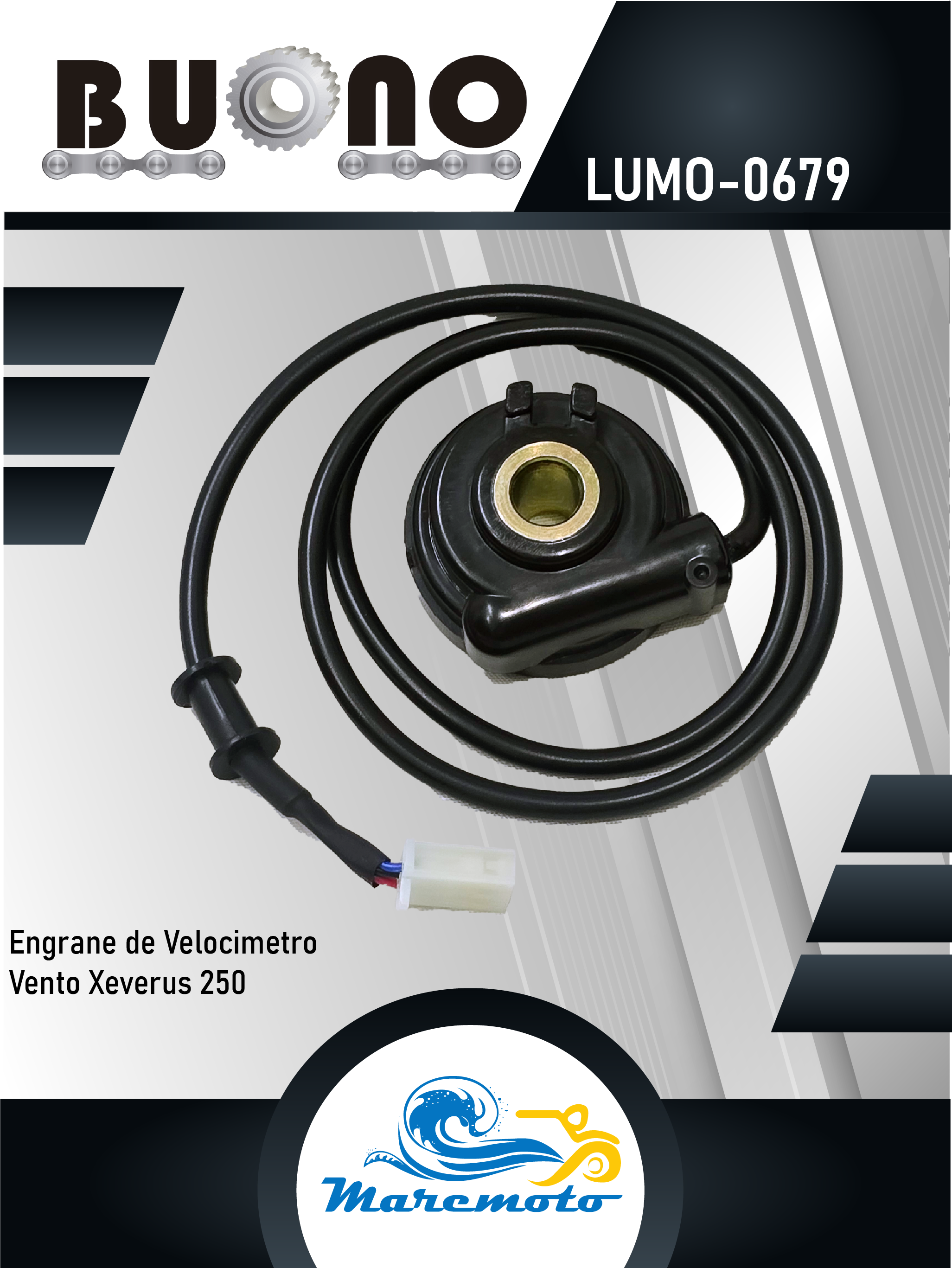 ENGRANE DE VELOCIMETRO VENTO XEVERUS 250 ENGRANE COMPLETO