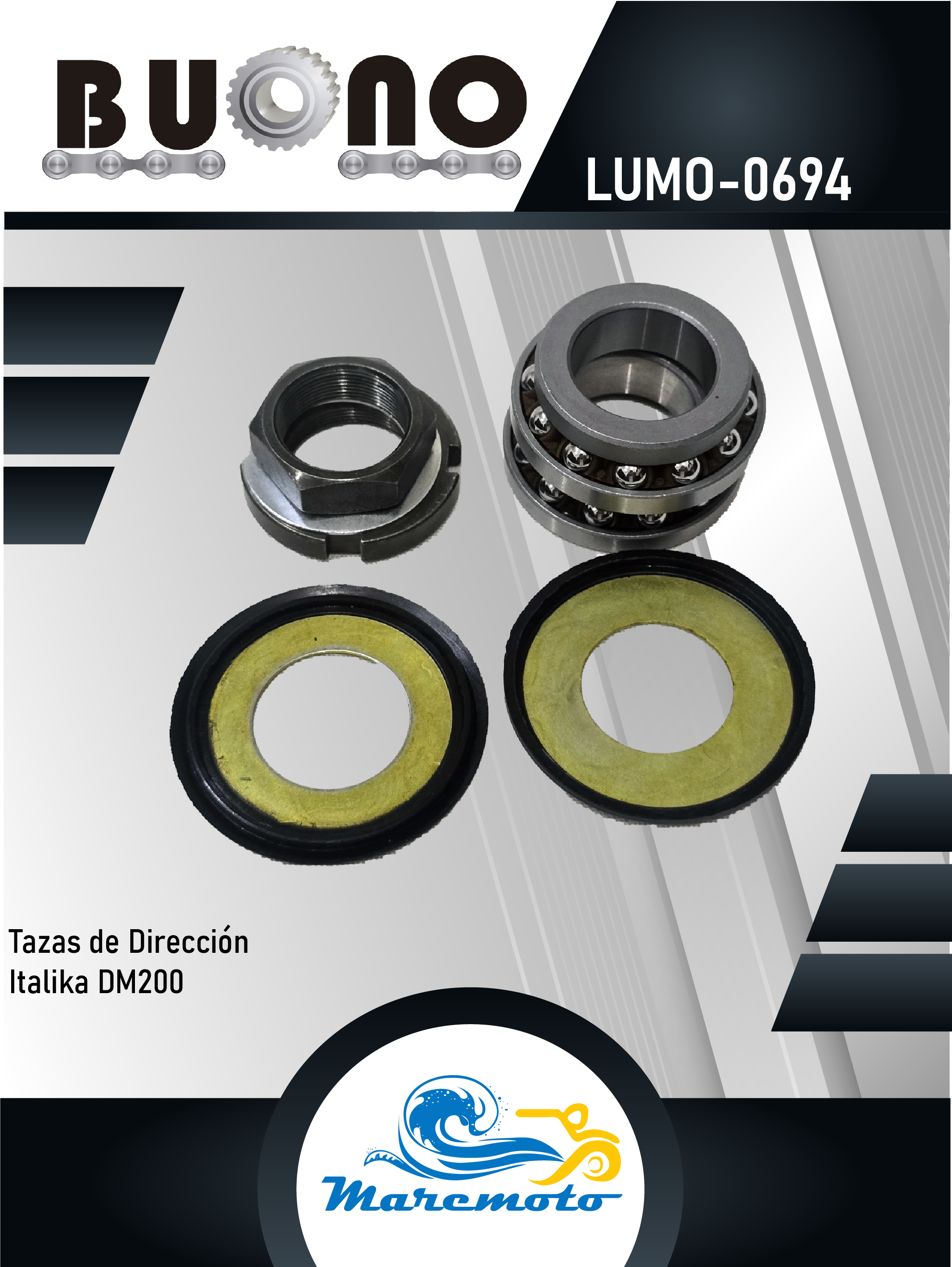 TAZAS DE DIRECCION  ITALIKA DM200