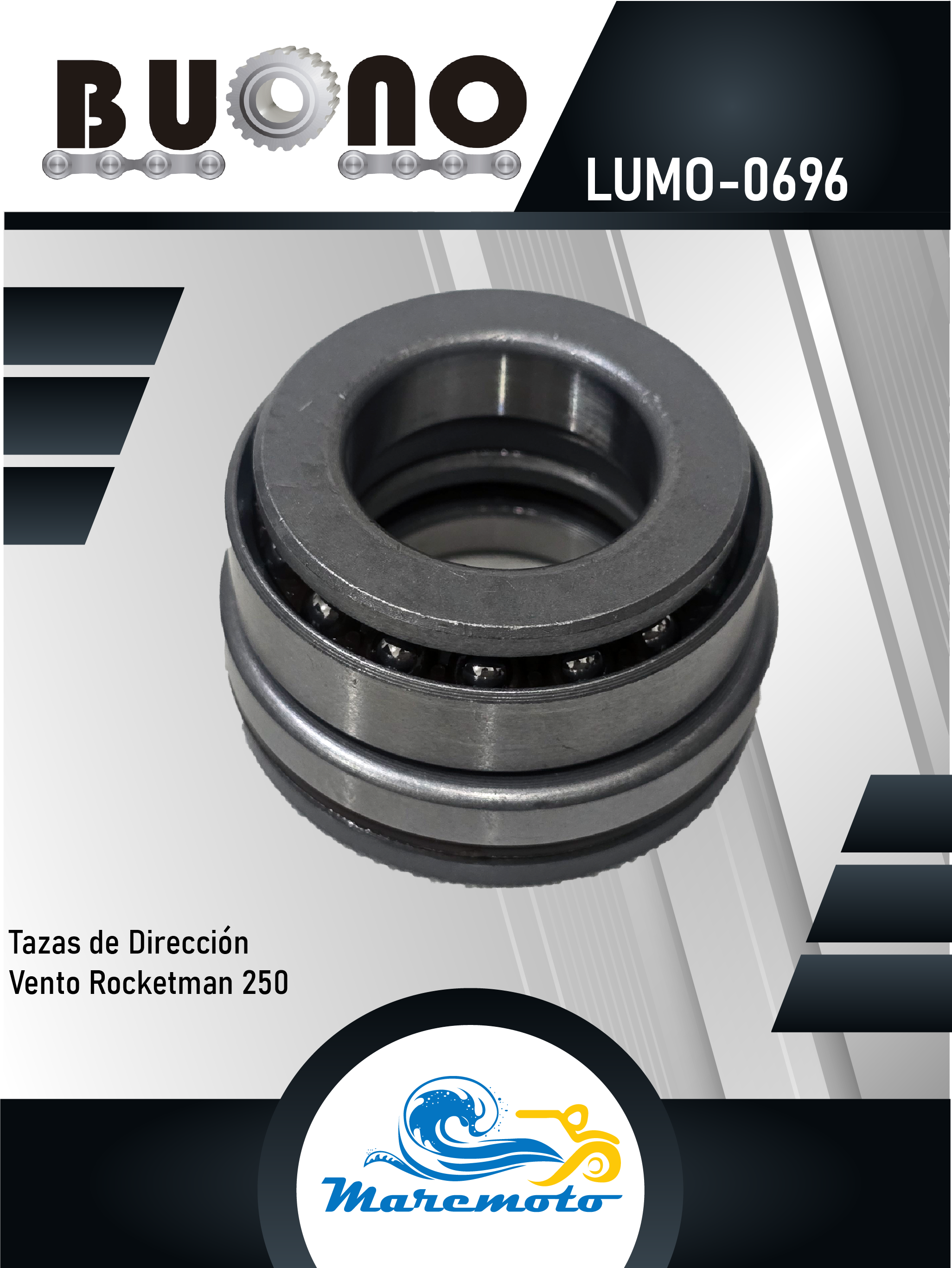 TAZAS DE DIRECCION  VENTO ROCKETMAN 250